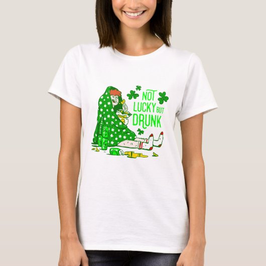 st patricksは運が悪いが検疫飲ではない tシャツ (正面)