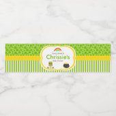 St patricksアフリカ系アメリカ人の男の子の赤ちゃんシャワーパーティー ペットボトルラベル (シングルラベル)