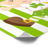 St patricksガールベビーシャワーポスター ポスター (角)