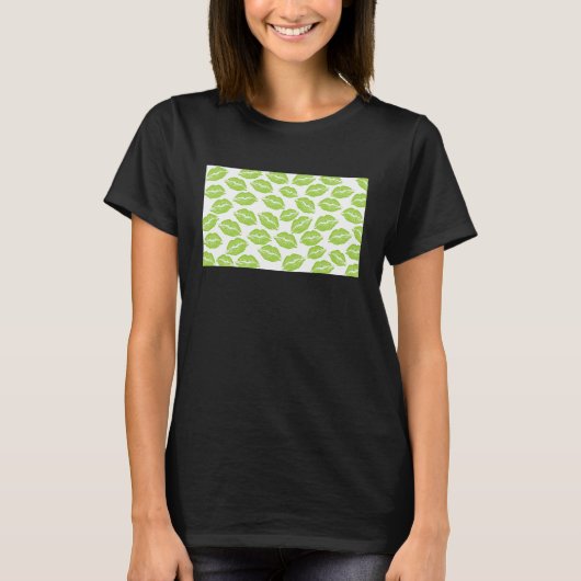 St patricksキス私アイリッシュキス私とにかく緑 tシャツ (正面)