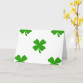 st patricksクローバー絵文字 カード (黄色い花)