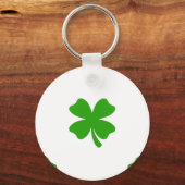 st patricksクローバー絵文字 キーホルダー (正面)