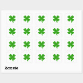 st patricksクローバー絵文字 スクエアシール (シート)