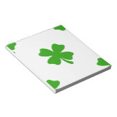 st patricksクローバー絵文字 ノートパッド (アングル)