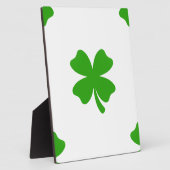 st patricksクローバー絵文字 フォトプラーク (側面)