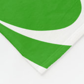 st patricksクローバー絵文字 フリースブランケット (角)