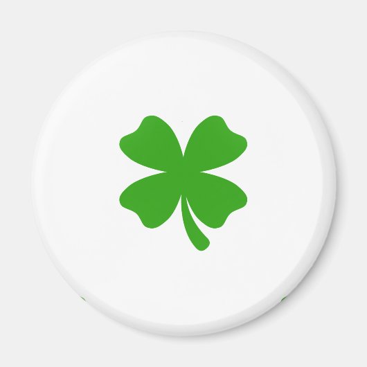st patricksクローバー絵文字 マグネット (正面)