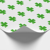 st patricksクローバー絵文字 ラッピングペーパー (角)