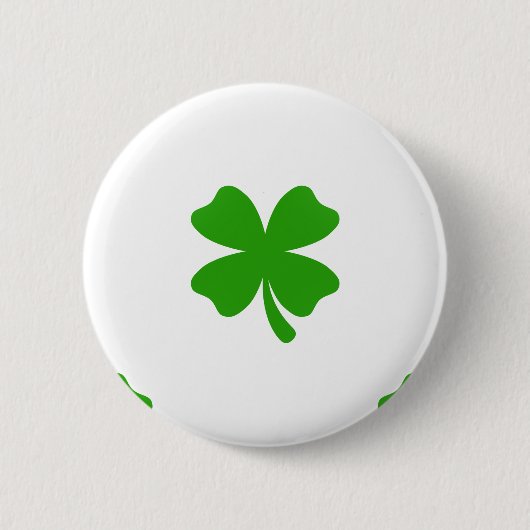 st patricksクローバー絵文字 缶バッジ (正面)