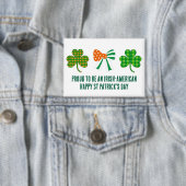 St patricksコケットシャムロパーソナライズされたック 缶バッジ (インサイチュ)
