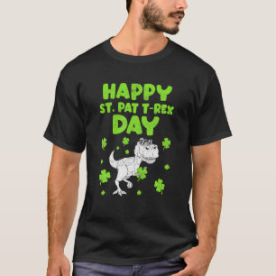 St patricksサンパットTレックスおもしろい恐竜聖Pa Tシャツ
