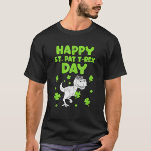 St patricksサンパットTレックスおもしろい恐竜聖Pa Tシャツ
