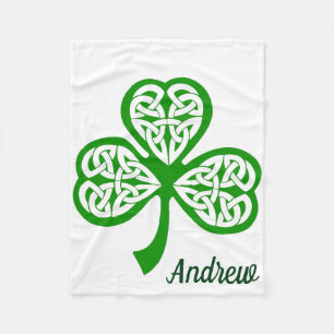 St patricksデイフリースラップブランケット フリースブランケット
