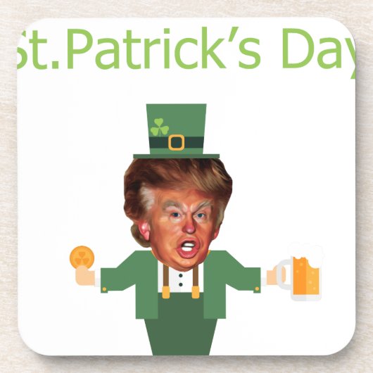 st patricksトランプ・レプラチョーン コースター (正面)