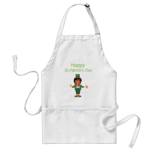 st patricksトランプ・レプラチョーン スタンダードエプロン (正面)