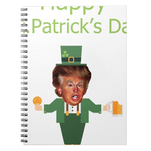 st patricksトランプ・レプラチョーン ノートブック (正面)