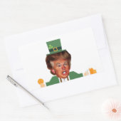 st patricksトランプ・レプラチョーン 長方形シール (封筒)