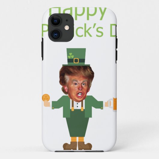 st patricksトランプ・レプラチョーン Case-Mate iPhoneケース (裏面)