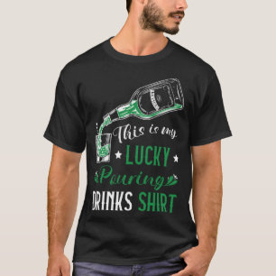 St patricksバーテンダーラッキー注ぎ飲み物バーテンダー tシャツ