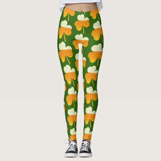 st patricksビアクローバーのレギンス レギンス (正面)