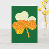 st patricksビアクローバー カード (黄色い花)