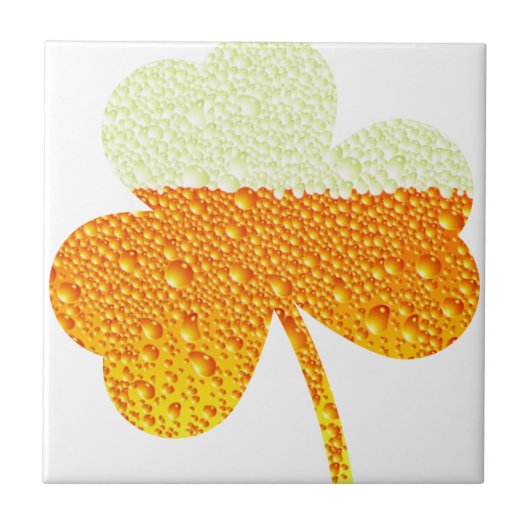 st patricksビアクローバー タイル (正面)