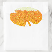 st patricksビアクローバー 楕円形シール (バッグ)