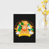 St patricksフォーリーフクローバーレプレシャン白血病A カード (黄色い花)