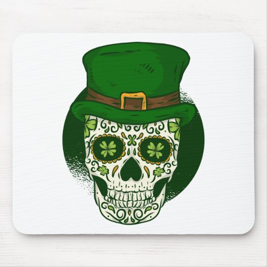 st patricksメキシコ砂糖スカル マウスパッド (正面)