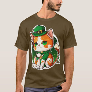 St patricksラッキーキャット tシャツ