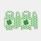 St patricksラッキーフォーリーフグリーンクローバーパターン フェイバーボックス (折り畳みなし)