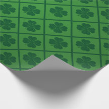 St patricksラッキーフォーリーフグリーンクローバーパターン