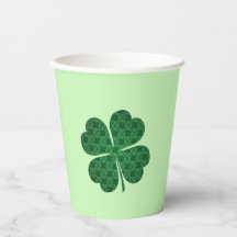 St patricksラッキーフォーリーフグリーンクローバーパターン