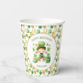 St patricksラッキーワンファースト誕生日 紙コップ (裏面)