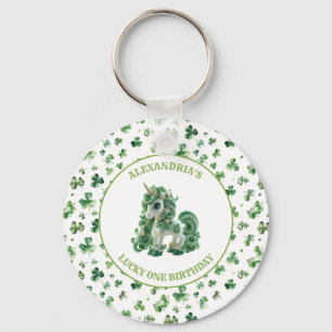 St patricksラッキーワンユニコーンキーチェーン キーホルダー