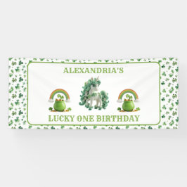 St patricksラッキーワンユニコーンバナー 横断幕