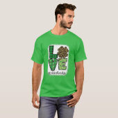 St patricks先生メッシーバンヒョウ漂白イリ tシャツ (正面フル)