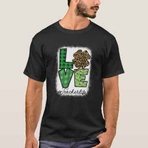St patricks先生メッシーバンヒョウ漂白イリ tシャツ