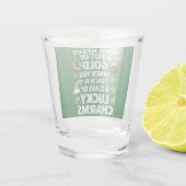 St patricks先生ラッキーチャームクローバーアイリッシュ ショットグラス (裏面)