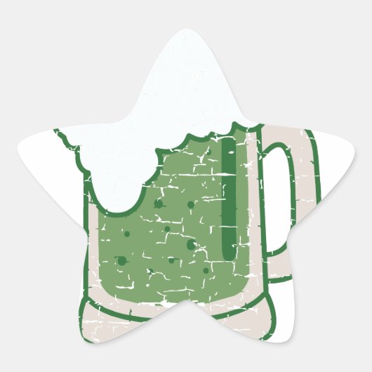 st patricks動揺してグリーンビール 星シール (正面)