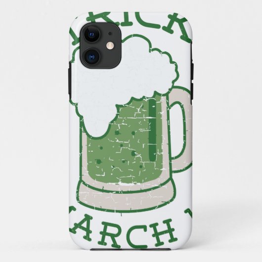 st patricks動揺してグリーンビール Case-Mate iPhoneケース (裏面)