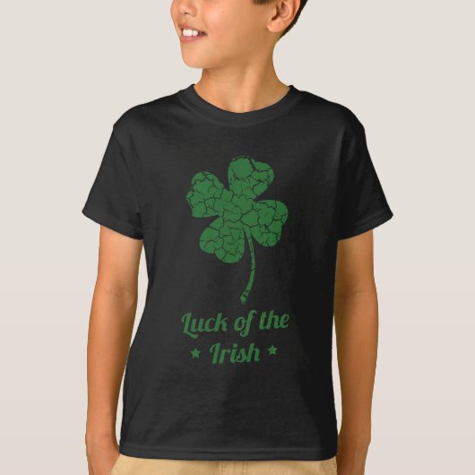 st patricks動揺してラックスクローバー tシャツ (正面)