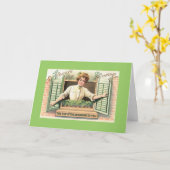 St. Patricks日の挨拶状 カード (黄色い花)