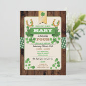 St. Patricks日の誕生会の招待年齢第4 招待状 (スタンド正面)