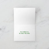 St. Patricks日カード 招待状 (内部)