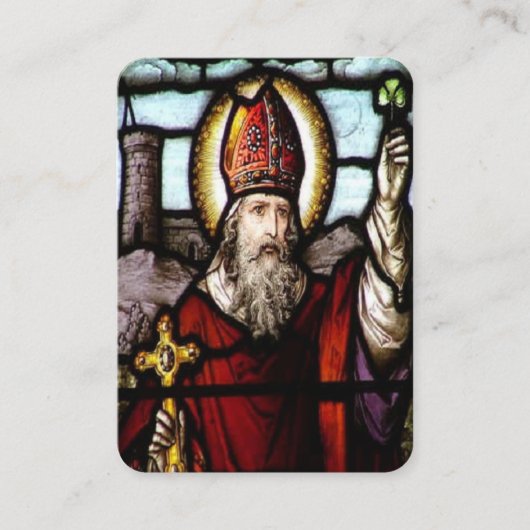 St patricks祈りの言葉の忠実な祈りの言葉カード 名刺 (正面)