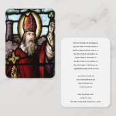 St patricks祈りの言葉の忠実な祈りの言葉カード 名刺 (正面/裏面)