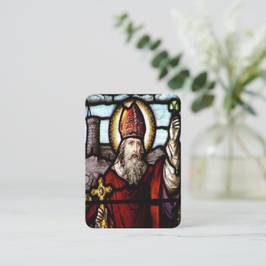 St patricks祈りの言葉の忠実な祈りの言葉カード 名刺 (スタンド正面)