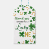 St patricks誕生日ラッキーワンギフトラベル ギフトタグ (正面)