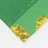 st patricks黄金のシャムロック毛布 フリースブランケット (角)